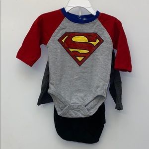 6M Batman & Superman onesies